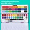 Watercolor Paint Set 24 Colors, Travel Watercolor Set in Portable Box, Water Color Paint Sets for Kids, Mini Water Colors Paint Adult Set for Artists, Beginners, Amateur Hobbyists